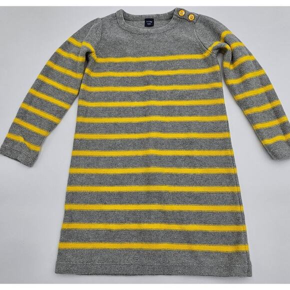 5 Piece Gap Girl's 4/5 Yellow French Tops/Sweater/Dress Lot - Picture 6 of 15